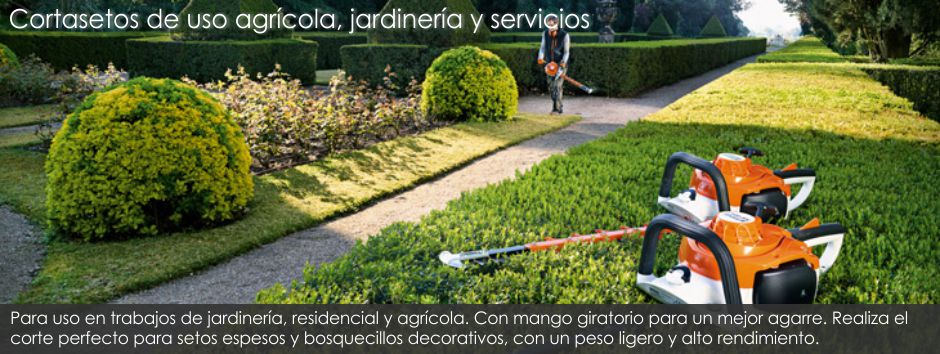 Cortasetos de uso agrícola, jardinería y servicios